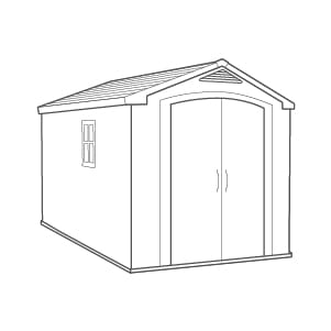 Buy Factor Brown Large Storage Shed 8x11 - Keter Canada